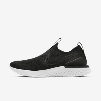 Nike Epic Phantom React Flyknit - Női Futócipő - Fekete/Fehér/Fekete